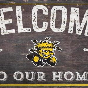 Wichita State Shockers Sign Wood 6x12 Welcome To Our Home Design