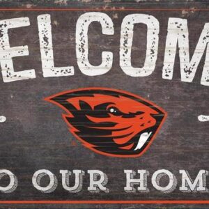 Oregon State Beavers Sign Wood 6x12 Welcome To Our Home Design