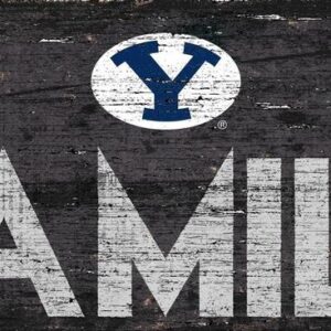 BYU Cougars Sign Wood 12x6 Family Design