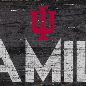 Indiana Hoosiers Sign Wood 12x6 Family Design
