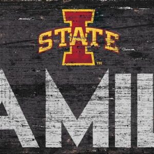 Iowa State Cyclones Sign Wood 12x6 Family Design