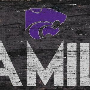 Kansas State Wildcats Sign Wood 12x6 Family Design