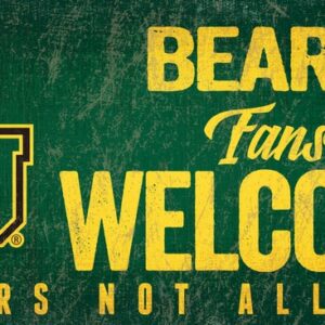 Baylor Bears Wood Sign Fans Welcome 12x6