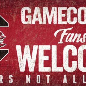 South Carolina Gamecocks Wood Sign Fans Welcome 12x6