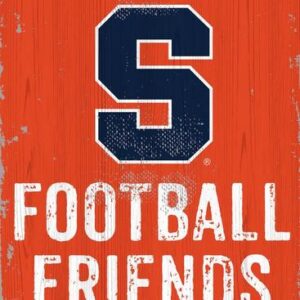 Syracuse Orange Sign Wood 6x12 Football Friends and Family Design Color