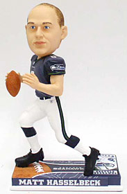 Seattle Seahawks Matt Hasselbeck Forever Collectibles On Field Bobblehead CO