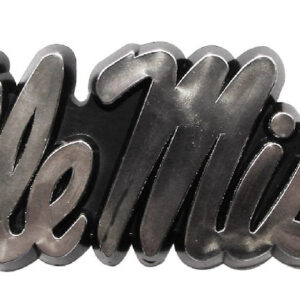 Mississippi Rebels Auto Emblem - Silver