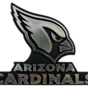 Arizona Cardinals Auto Emblem - Silver