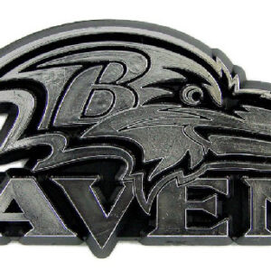 Baltimore Ravens Auto Emblem - Silver