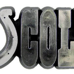 Indianapolis Colts Auto Emblem - Silver