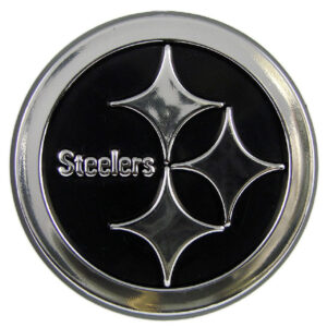 Pittsburgh Steelers Auto Emblem - Silver