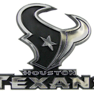 Houston Texans Auto Emblem - Silver