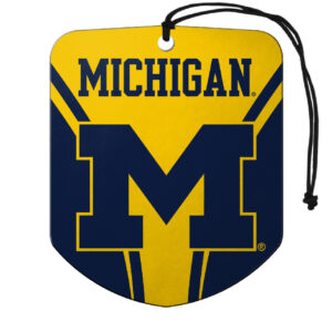 Michigan Wolverines Air Freshener Shield Design 2 Pack