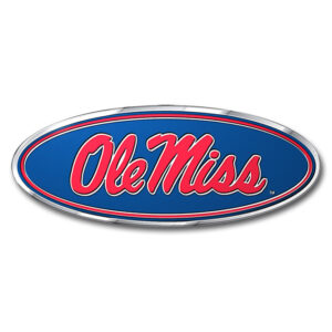 Mississippi Rebels Auto Emblem - Color