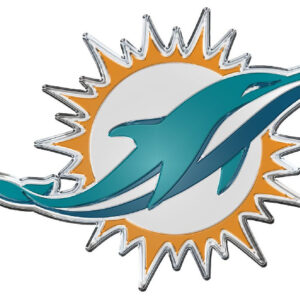 Miami Dolphins Auto Emblem - Color