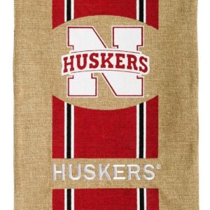 Nebraska Cornhuskers Flag Garden Style Burlap CO