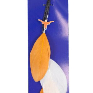Texas Longhorns Team Color Feather Hair Clip CO