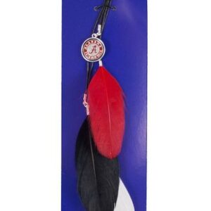 Alabama Crimson Tide Team Color Feather Hair Clip