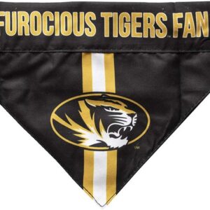 Missouri Tigers Pet Bandanna Size L