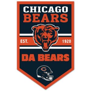 Chicago Bears Sign 11x17 Wood Chevron