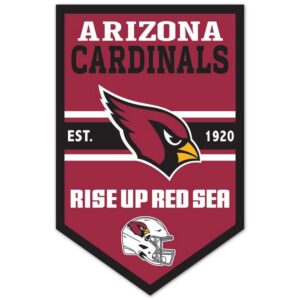Arizona Cardinals Sign 11x17 Wood Chevron