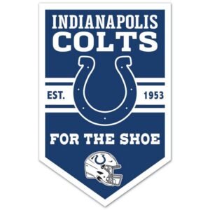 Indianapolis Colts Sign 11x17 Wood Chevron