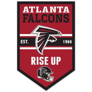 Atlanta Falcons Sign 11x17 Wood Chevron