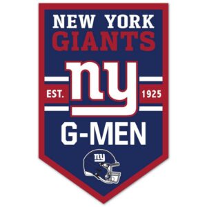 New York Giants Sign 11x17 Wood Chevron