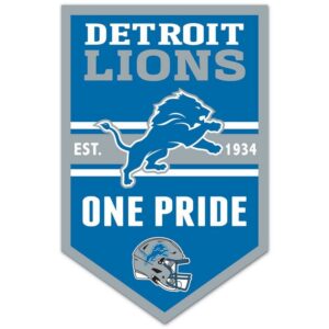 Detroit Lions Sign 11x17 Wood Chevron