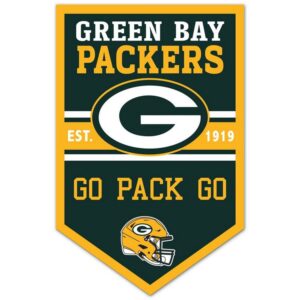 Green Bay Packers Sign 11x17 Wood Chevron