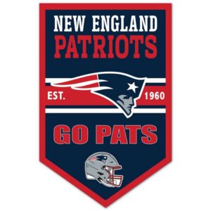 New England Patriots Sign 11x17 Wood Chevron