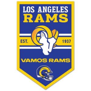 Los Angeles Rams Sign 11x17 Wood Chevron