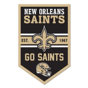 New Orleans Saints Sign 11x17 Wood Chevron