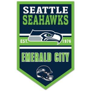 Seattle Seahawks Sign 11x17 Wood Chevron