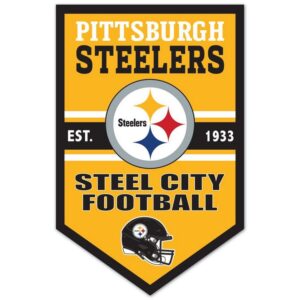 Pittsburgh Steelers Sign 11x17 Wood Chevron