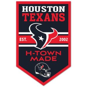 Houston Texans Sign 11x17 Wood Chevron