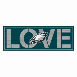 Philadelphia Eagles Sign 8x23 Wood Love