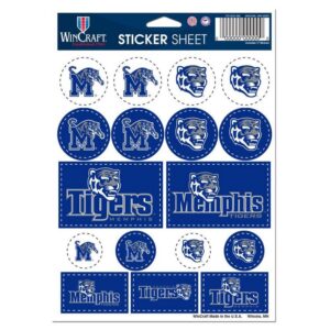 Memphis Tigers Decal Sheet 5x7 Vinyl