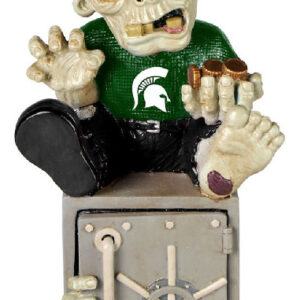 Michigan State Spartans Zombie Figurine Bank