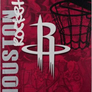 Houston Rockets Blanket 50x60 Fleece Hard Knocks Design