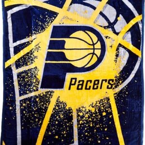 Indiana Pacers Blanket 60x80 Raschel Shadow Play Design