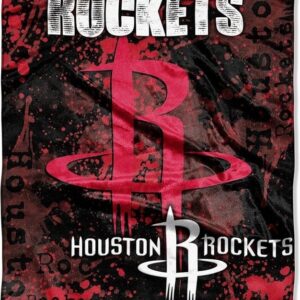 Houston Rockets Blanket 50x60 Raschel Drop Down Design