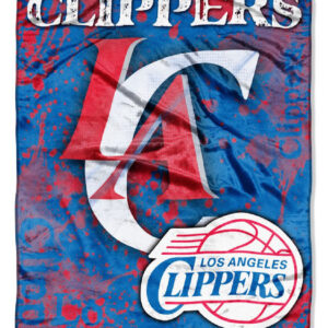 Los Angeles Clippers Blanket 50x60 Raschel Drop Down Design