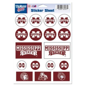 Mississippi State Bulldogs Decal Sheet 5x7 Vinyl
