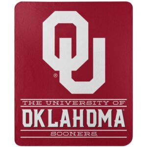 Oklahoma Sooners Blanket 50x60 Fleece Control Design
