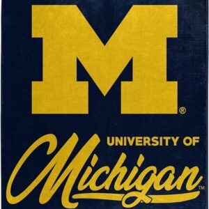 Michigan Wolverines Blanket 50x60 Raschel Signature Design