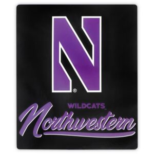 Northwestern Wildcats Blanket 50x60 Raschel Signature Design