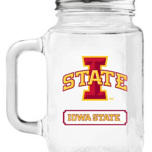 Iowa State Cyclones Mason Jar Glass With Lid