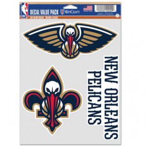 New Orleans Pelicans Decal Multi Use Fan 3 Pack