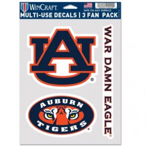 Auburn Tigers Decal Multi Use Fan 3 Pack